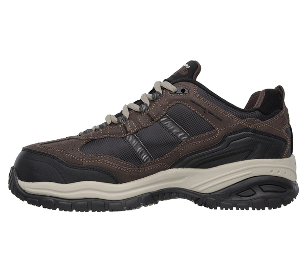 Skechers Men Work: Relaxed Fit - Soft Stride - Grinnell Comp Brown/Black