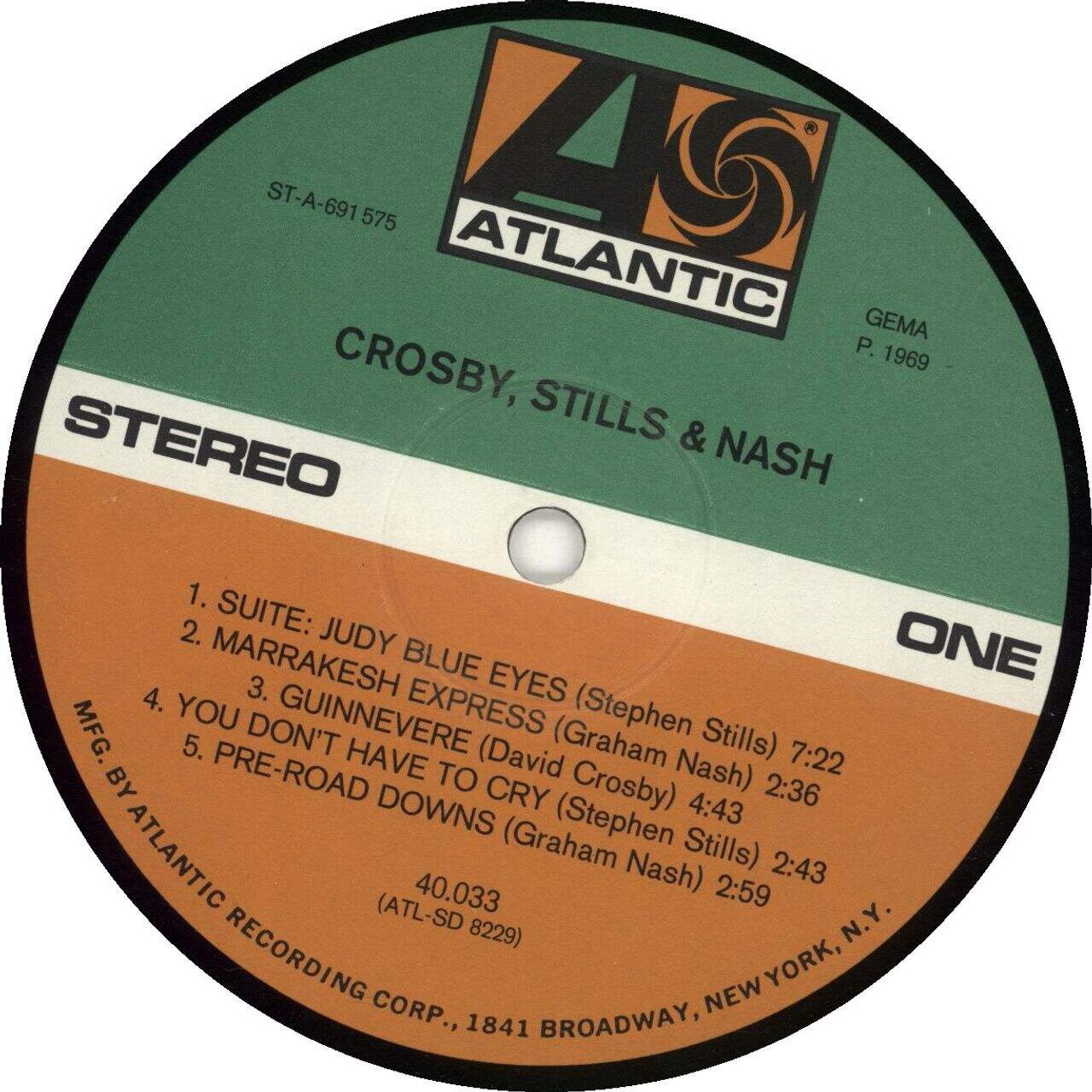 Crosby, Stills & Nash Crosby Stills & Nash - Export German Vinyl LP
