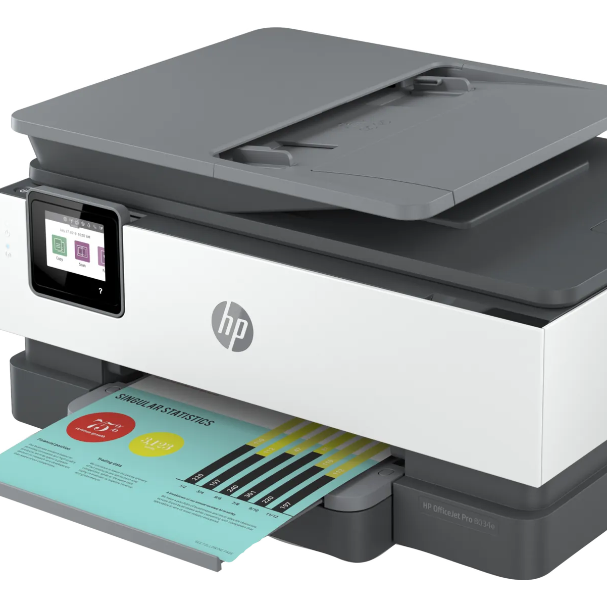 🔥🔥Impresora de inyección de tinta en color todo en uno HP OfficeJet Pro 8034e, 20/10 ppm, 256 MB, USB, WiFi, Ethernet - 1L0J0A#B1H