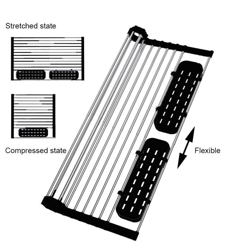 Stainless Steel Foldable Dish Drainer