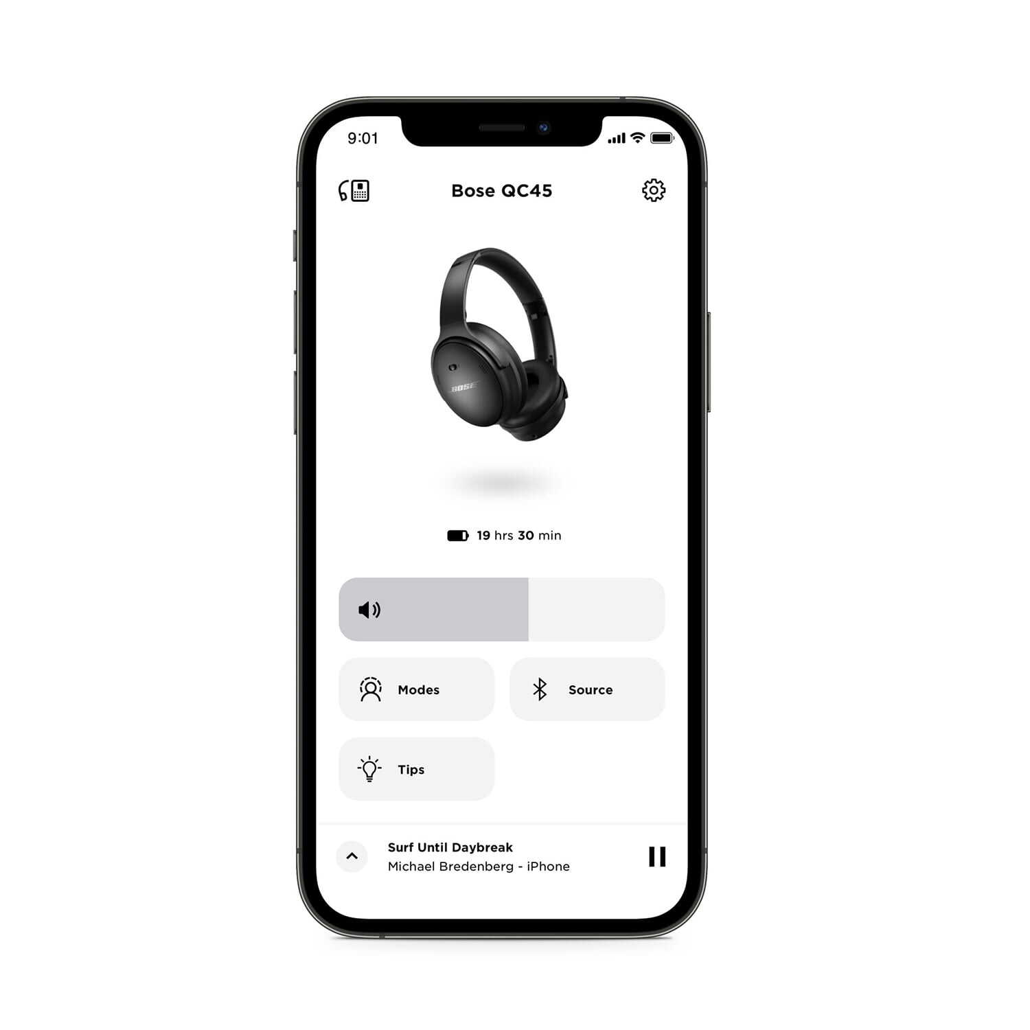 Bose QuietComfort 45 Headphones Noise Cancelling Over-Ear Wireless Bluetooth Earphones, Black