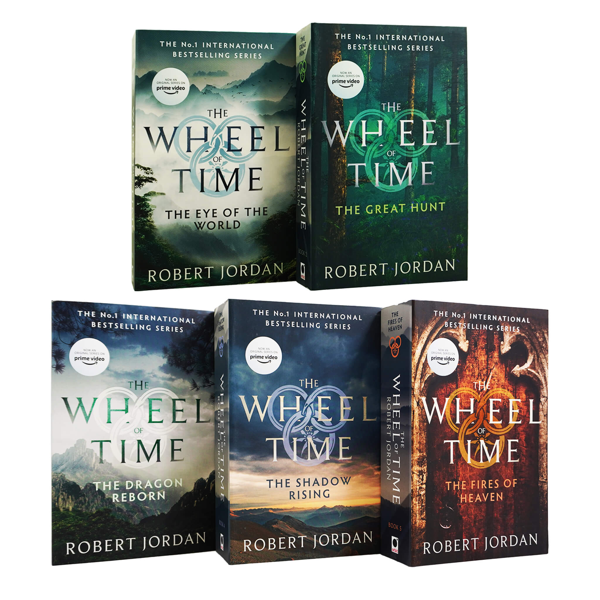 The Wheel of Time by Robert Jordan: Books 1-5 Collection Set - Fiction - Paperback
