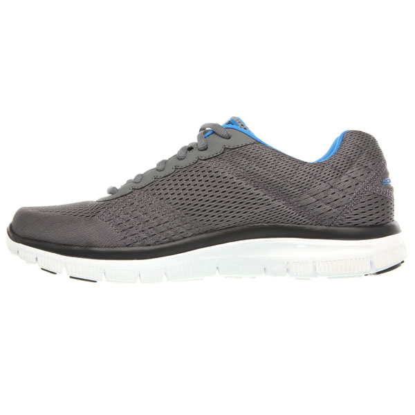 Skechers Men Wide Fit (2E) Shoes - Covert Activity Charcoal/Blue
