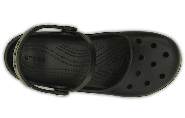(WMNS) Crocs Karin Clog Beach Sandals Shoe Black 202494-001
