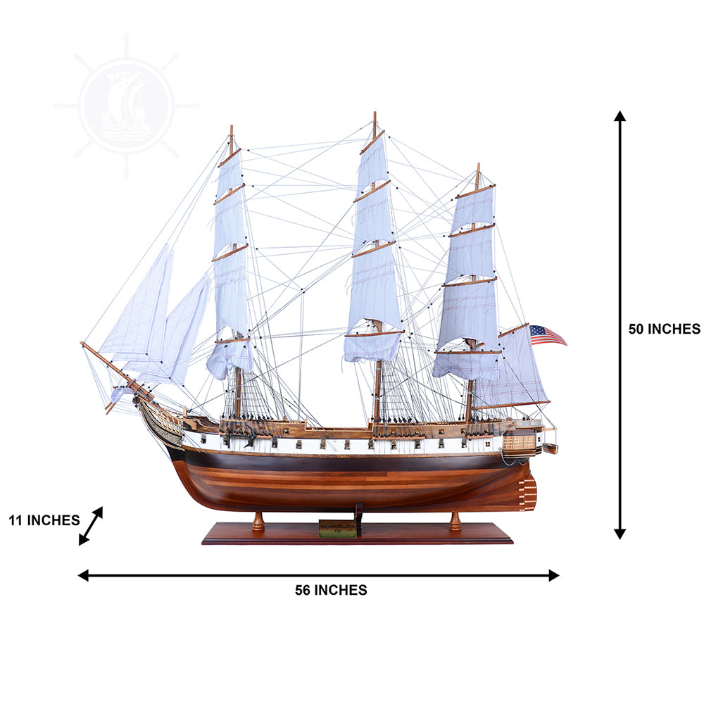 USS CONSTELLATION MODEL SHIP XL | Museum-quality | Fully Assembled Wooden Ship Models For Wholesale