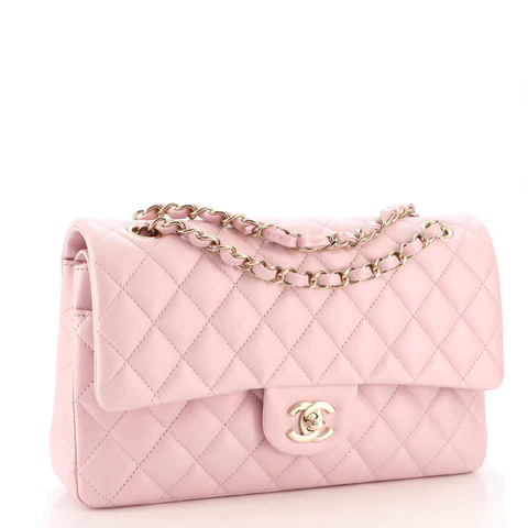 Chanel Classic Double Flap Bag Quilted Iridescent Calfskin Medium