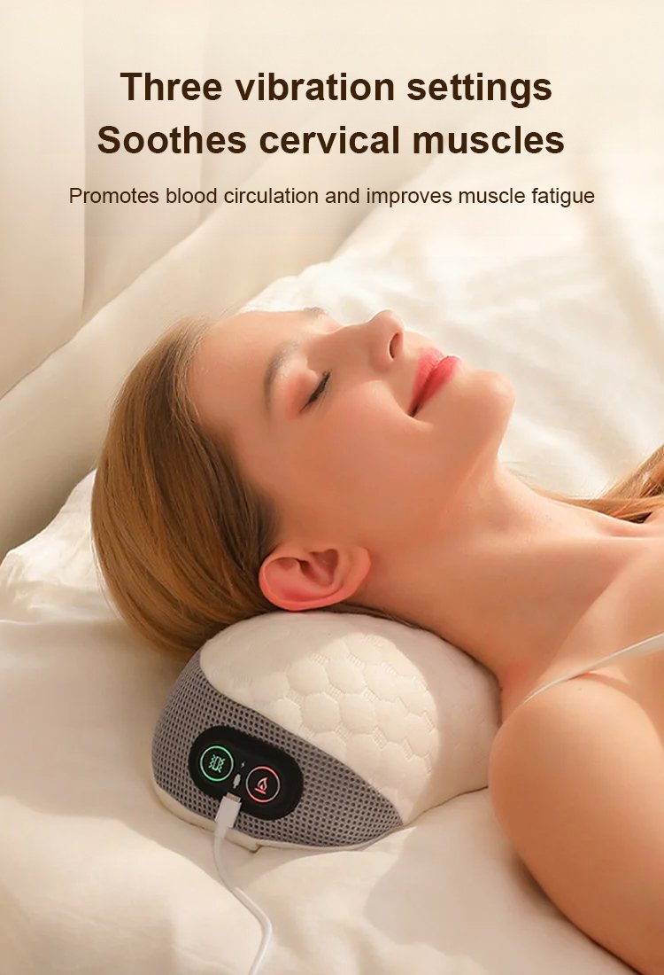 Breathable Memory Foam Heated Vibrating Neck Massager
