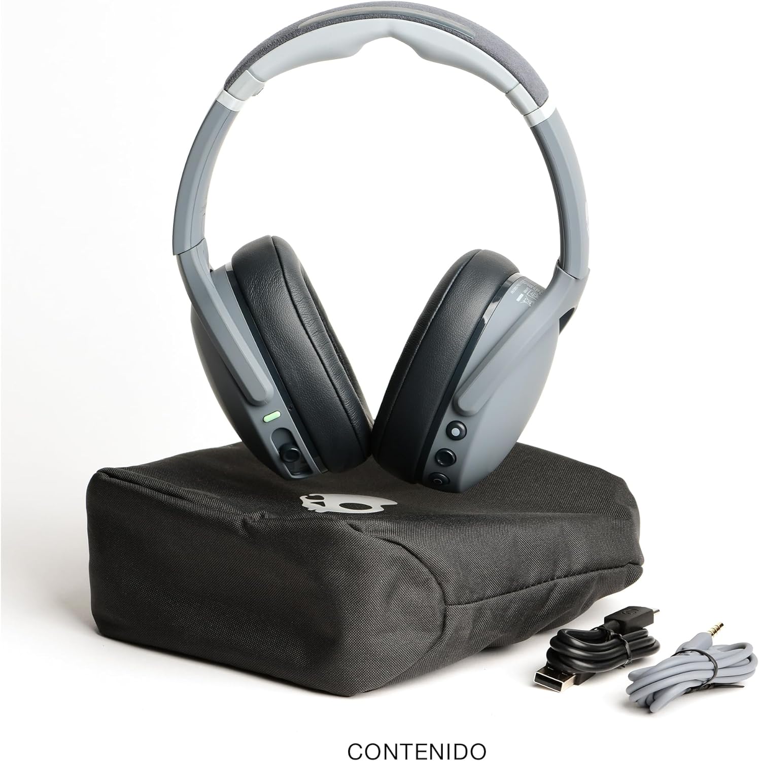 Skullcandy Crusher Evo Cascos Over-Ear Inalámbricos con Sensory Bass, 40 h de Autonomía, Micrófono, Compatibles con iPhone Android y Dispositivos Bluetooth, Negro
