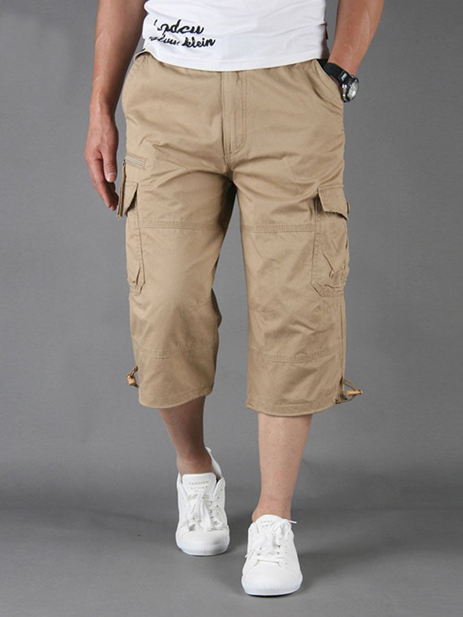 Men's Casual Workwear Cropped Pants