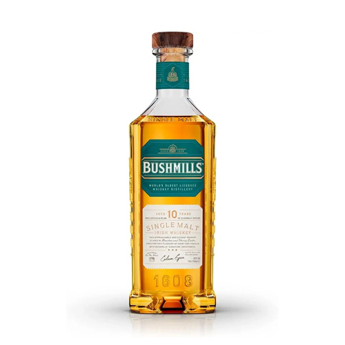 Bushmills 10 Year Old Single Malt Irish Whiskey, 700ml