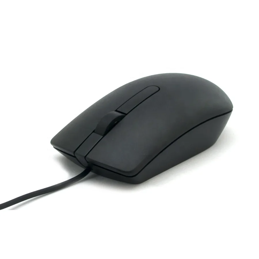New For Dell MS116 USB Black Optical Wired Mouse 1000 DPI