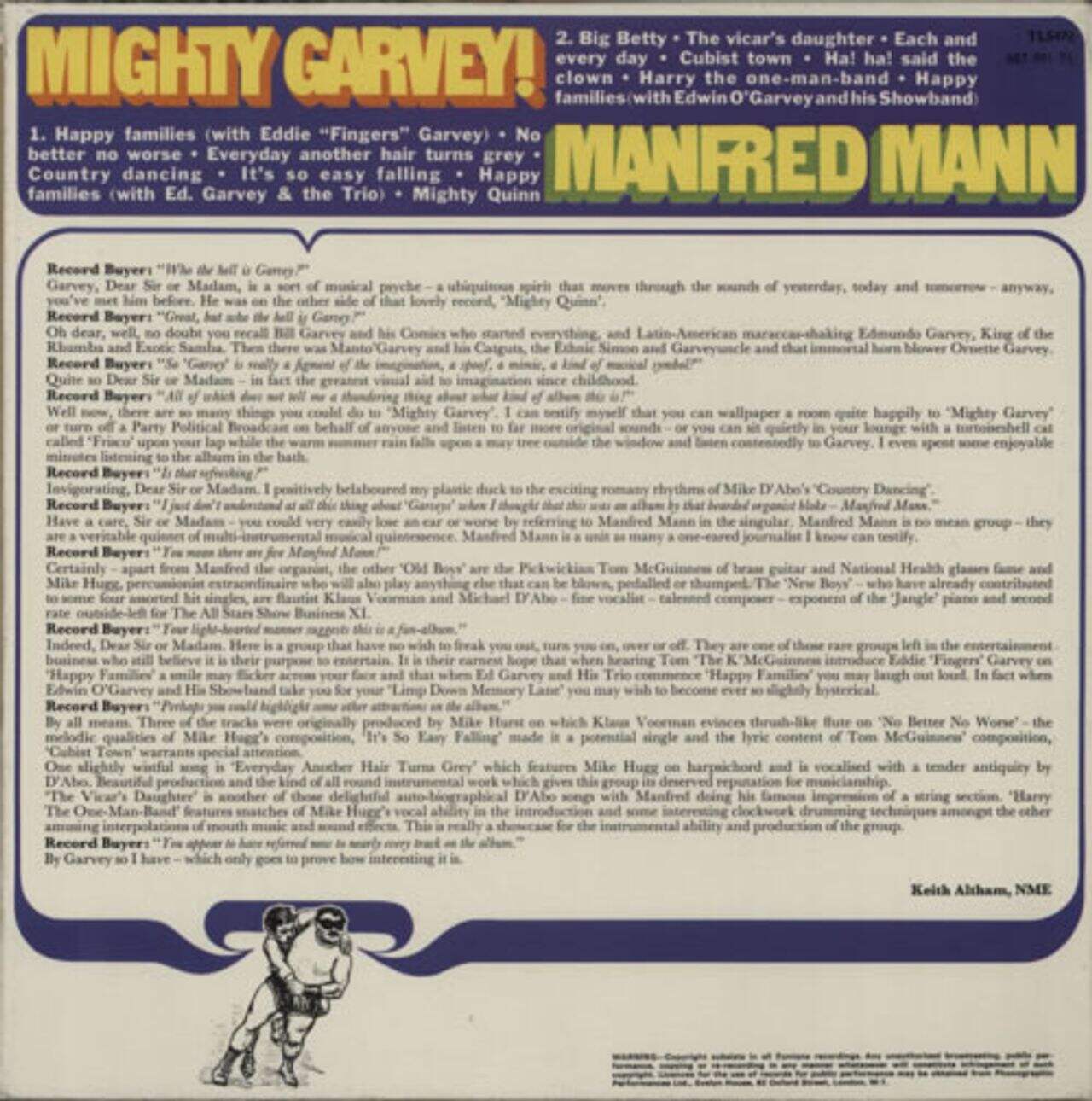 Manfred Mann Mighty Garvey! - 1st UK Vinyl LP