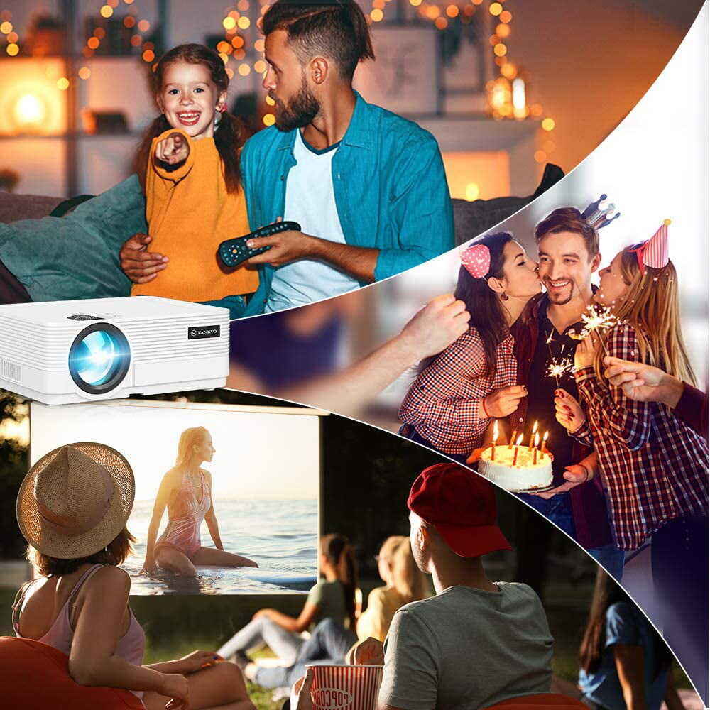 🔥VANKYO Leisure 470 Mini proyector Wifi, pantalla grande de 250 pulgadas y proyector de cine en casa LCD compatible con 1080P