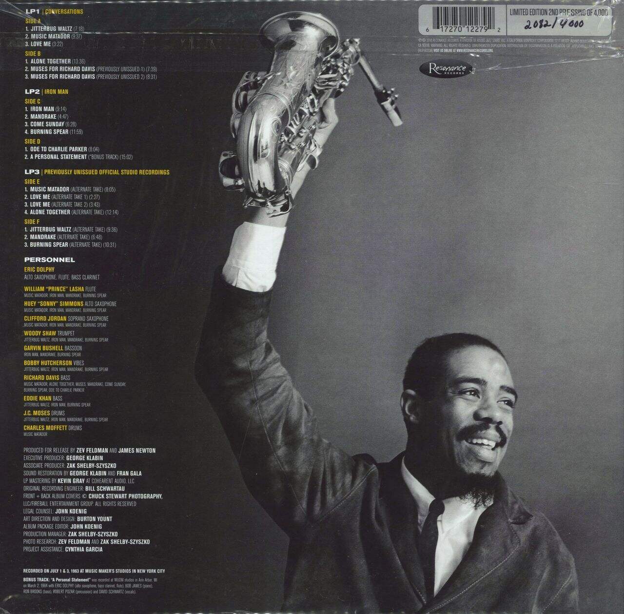 Eric Dolphy Musical Prophet (The Expanded 1963 New York Studio Sessions) - 180gm US 3-LP vinyl set