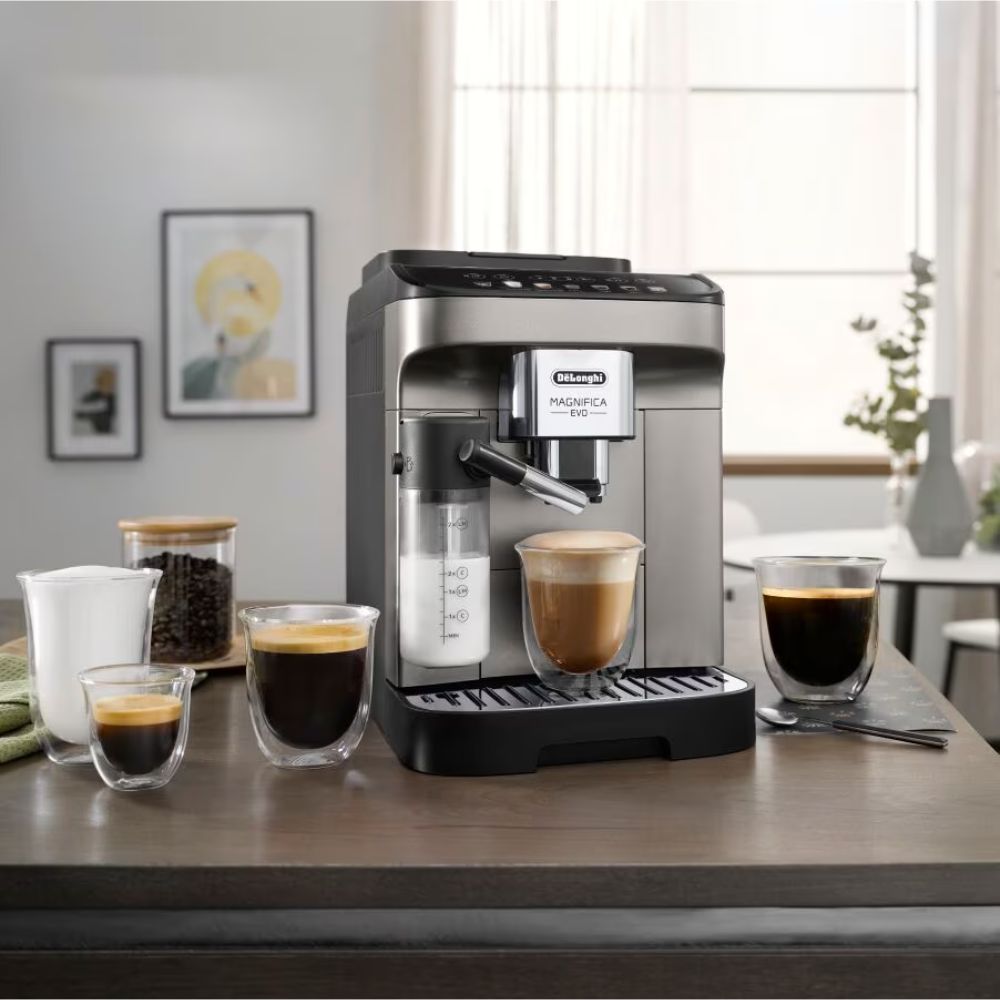 DeLonghi Magnifica Evo Automatic Bean to Cup Coffee Machine - Titanium Black | ECAM290.83.TB