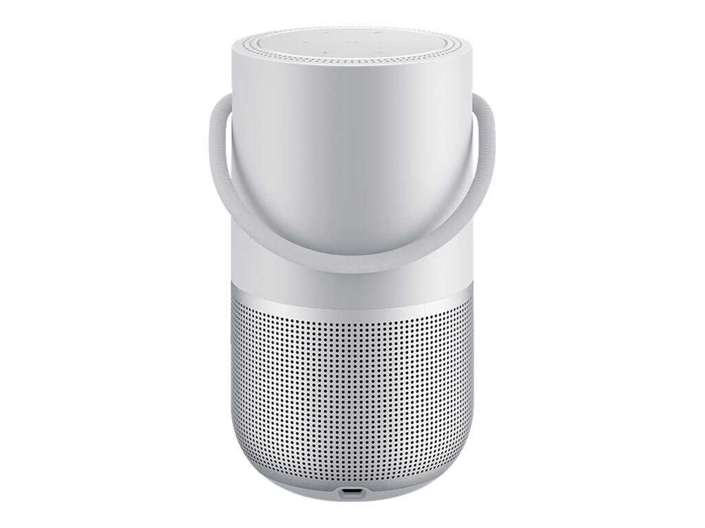 Bose Portable Smart Speaker with Wi-Fi, Bluetooth and Voice Control Built-in, Silver
