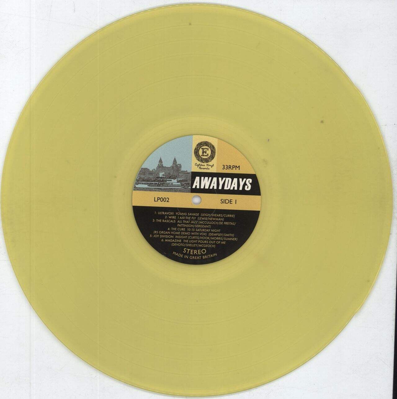 Original Soundtrack Awaydays: The Soundtrack - Yellow Vinyl UK Vinyl LP