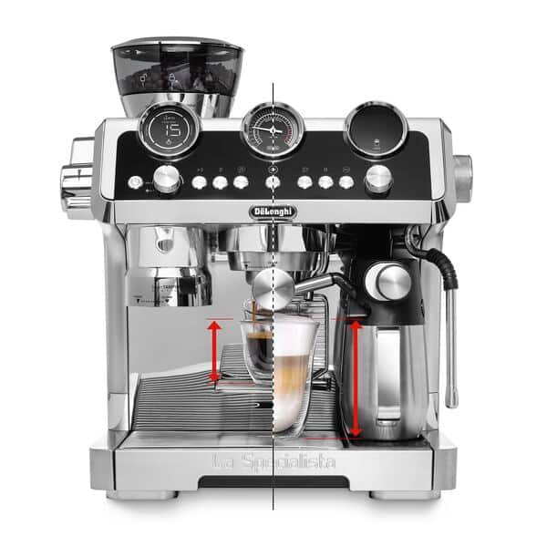DeLonghi La Specialista Maestro Hot & Cold Brew Bean to Cup Coffee Machine - Silver | EC9865.M