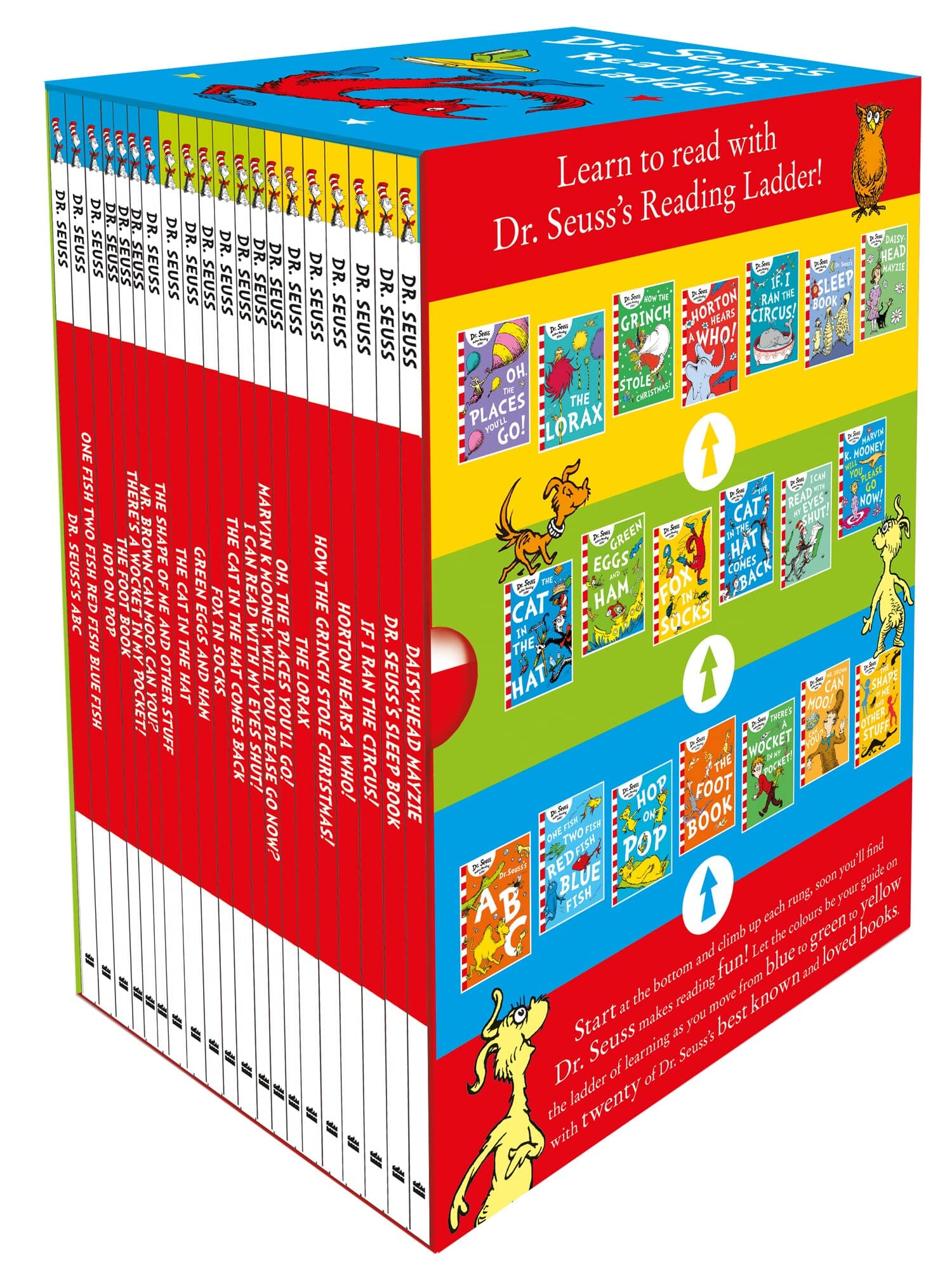 Dr. Seuss's Reading Ladder Learn To Read 20 Books Collection Box set - Age 3-7 - Paperback