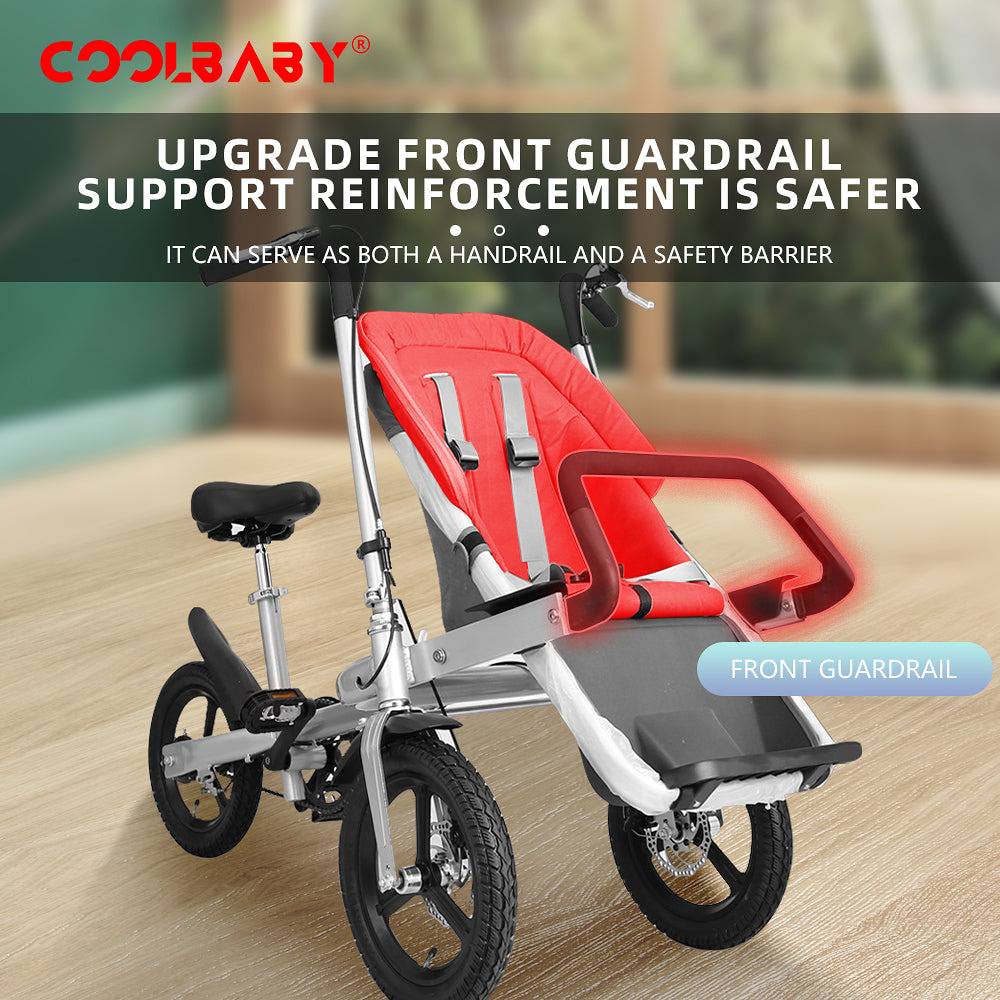 Bicicleta multifuncional con silla para bebé