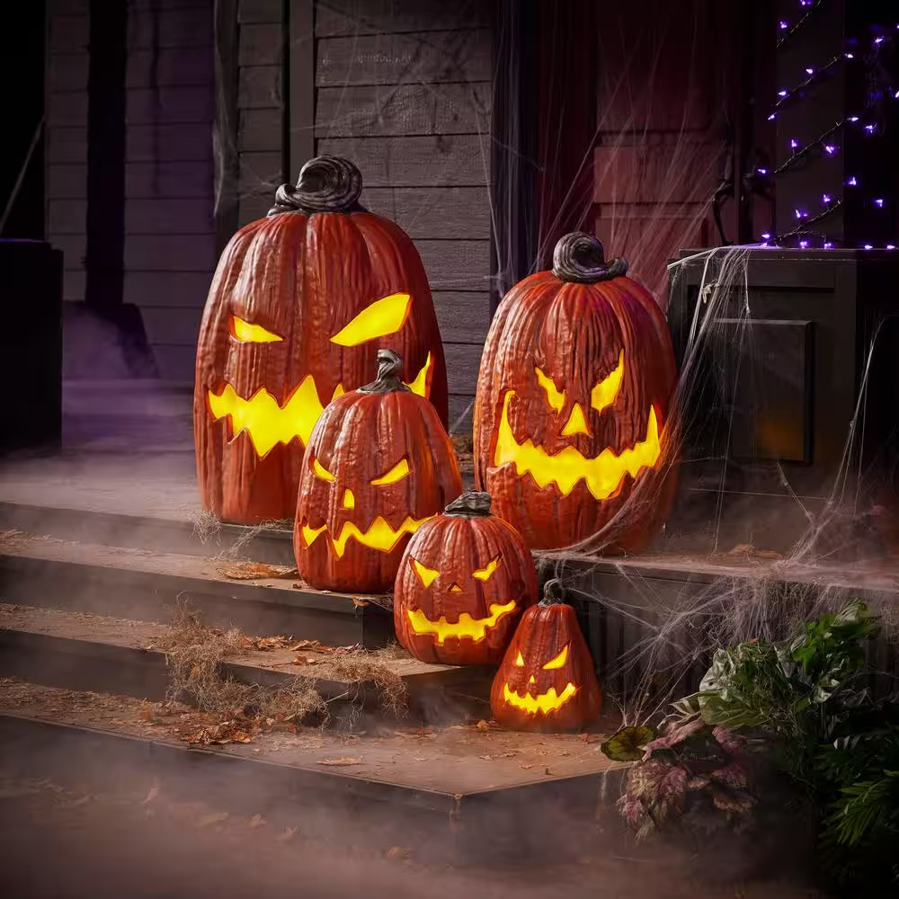🎃🎆Calabaza gigante de Halloween con luz LED （8 pies）-  Compre 1 y llévese 1 gratis