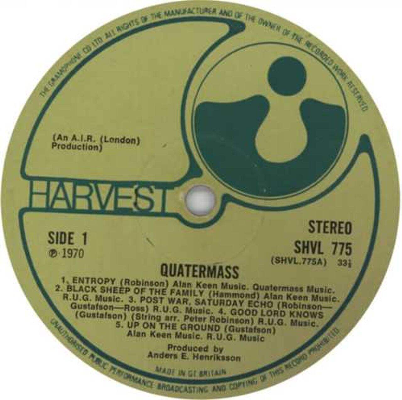 Quatermass Quatermass - 1st - EX UK Vinyl LP