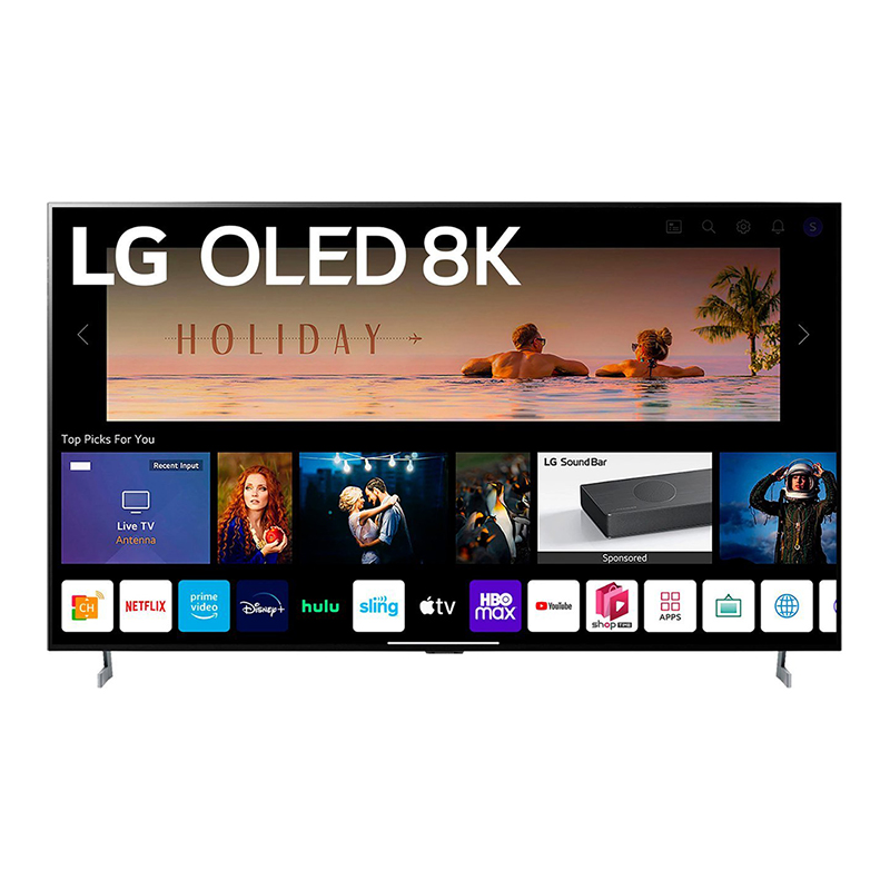 LG - TV webOS inteligente OLED 8K UHD serie Z2 con diseño de galería