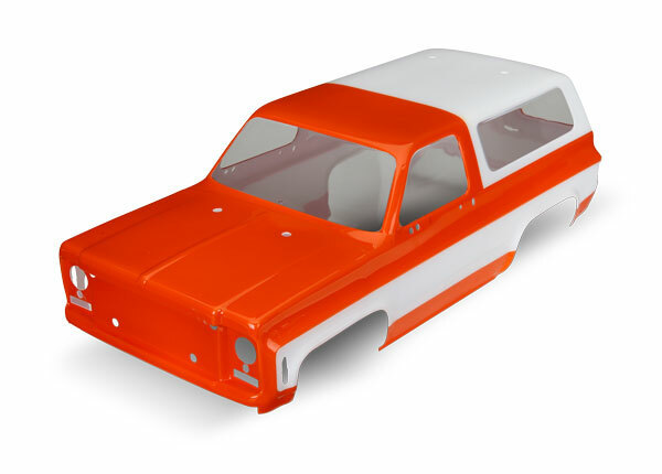 Traxxas 1979 Chevrolet Blazer Carrocería pintada de naranja (Requiere accesorios y calcomanías para la carrocería)