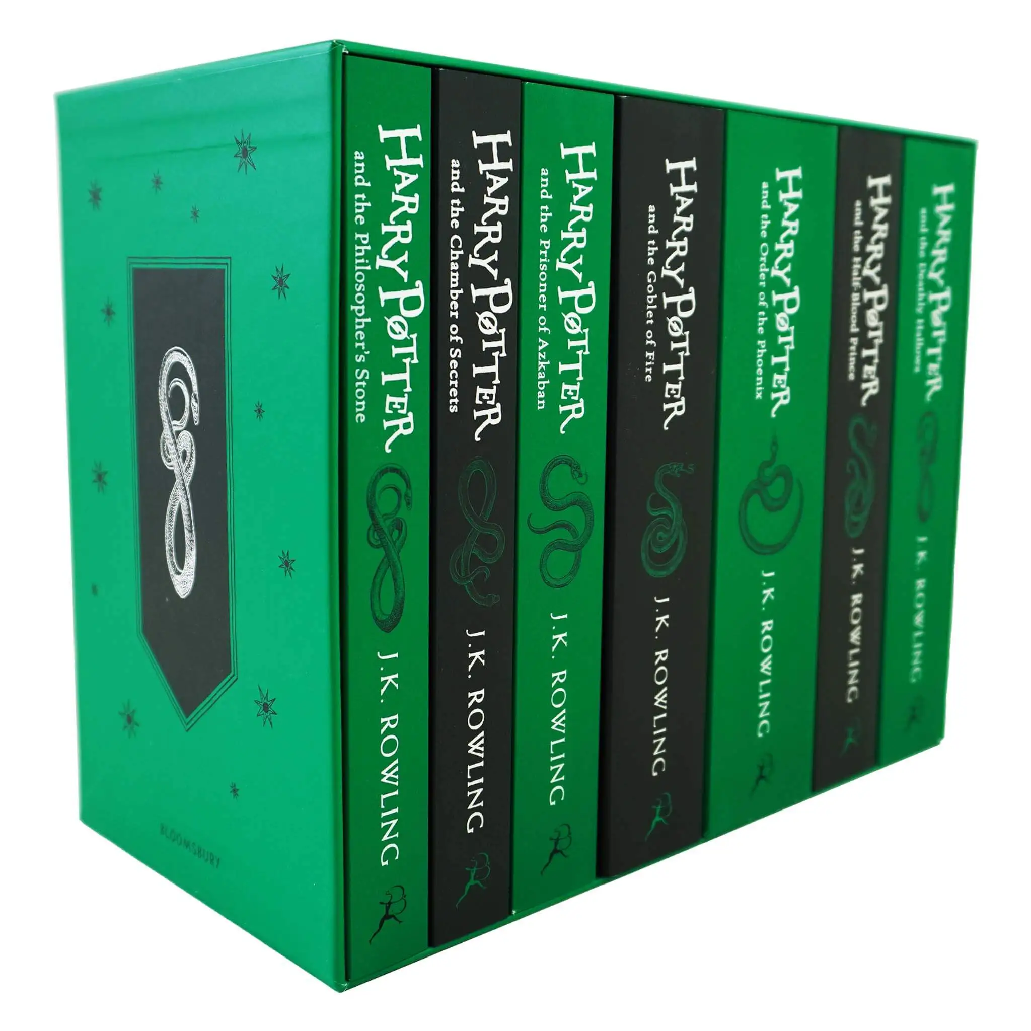 Harry Potter: Hogwarts House Editions - Slytherin 7 Books Box Set by J.K. Rowling - Ages 9+ - Paperback 1