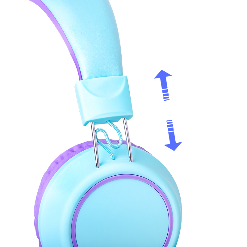 on-ear headphones 3.5 mm wired earphone oem odm  cute girls headphone with microphone headset manufacturer