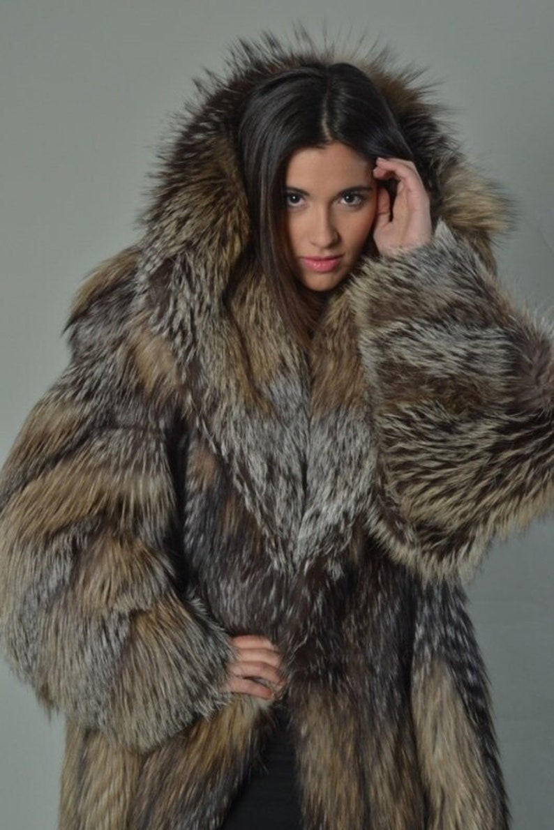 Full Length Crystal Fox Fur Coat