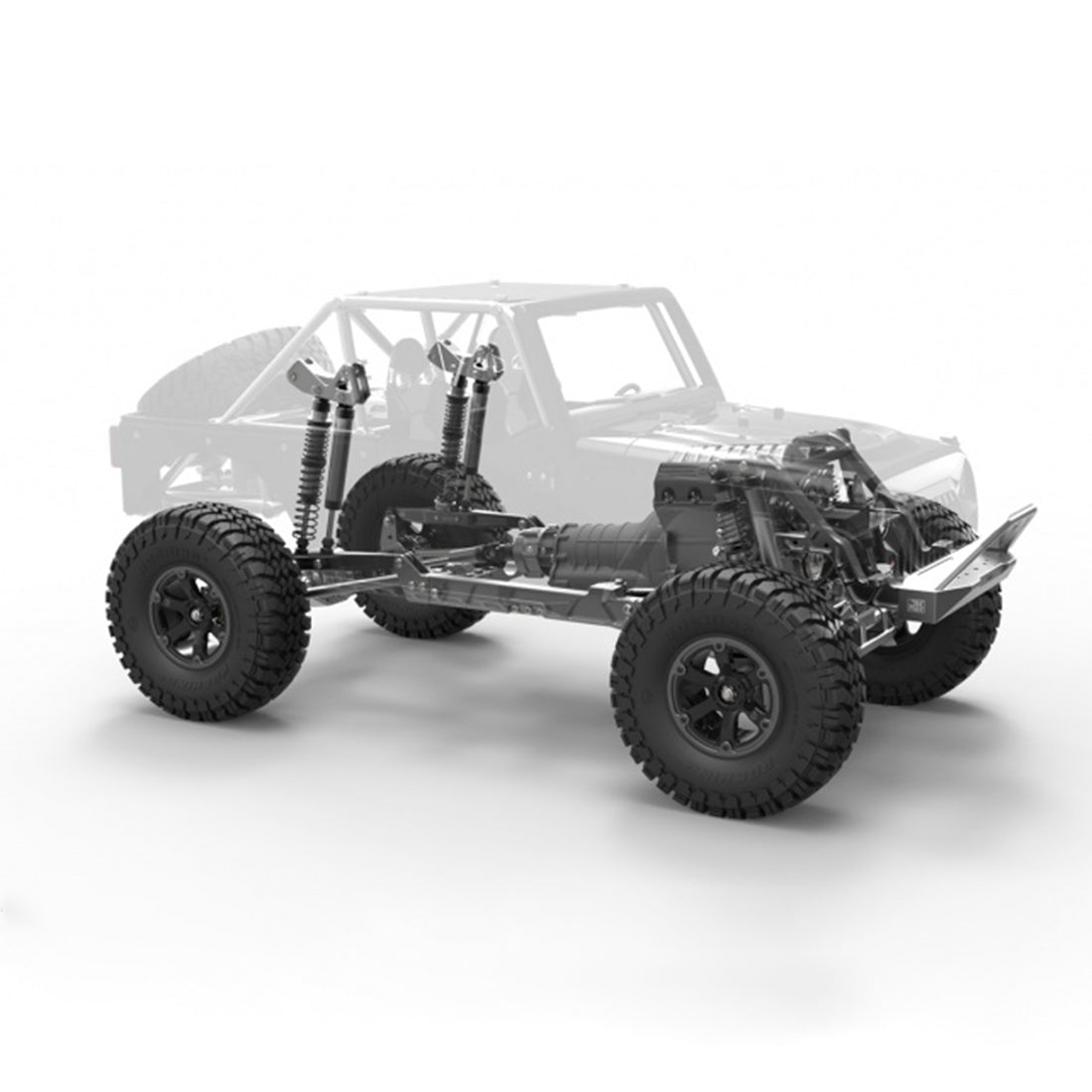 Capo JKMAX 1/10 Todo Metal DIY RC Coche sobre orugas simulado Modelo de vehículo todoterreno - Versión KIT (sin dispositivos electrónicos)