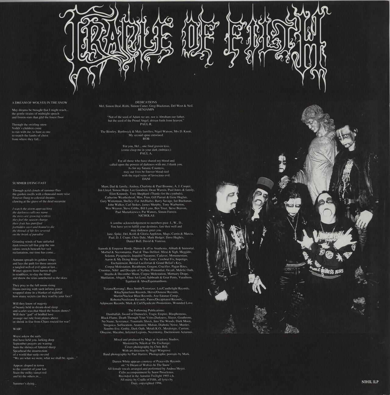 Cradle Of Filth The Principle Of Evil Made Flesh - 1st UK Vinyl LP