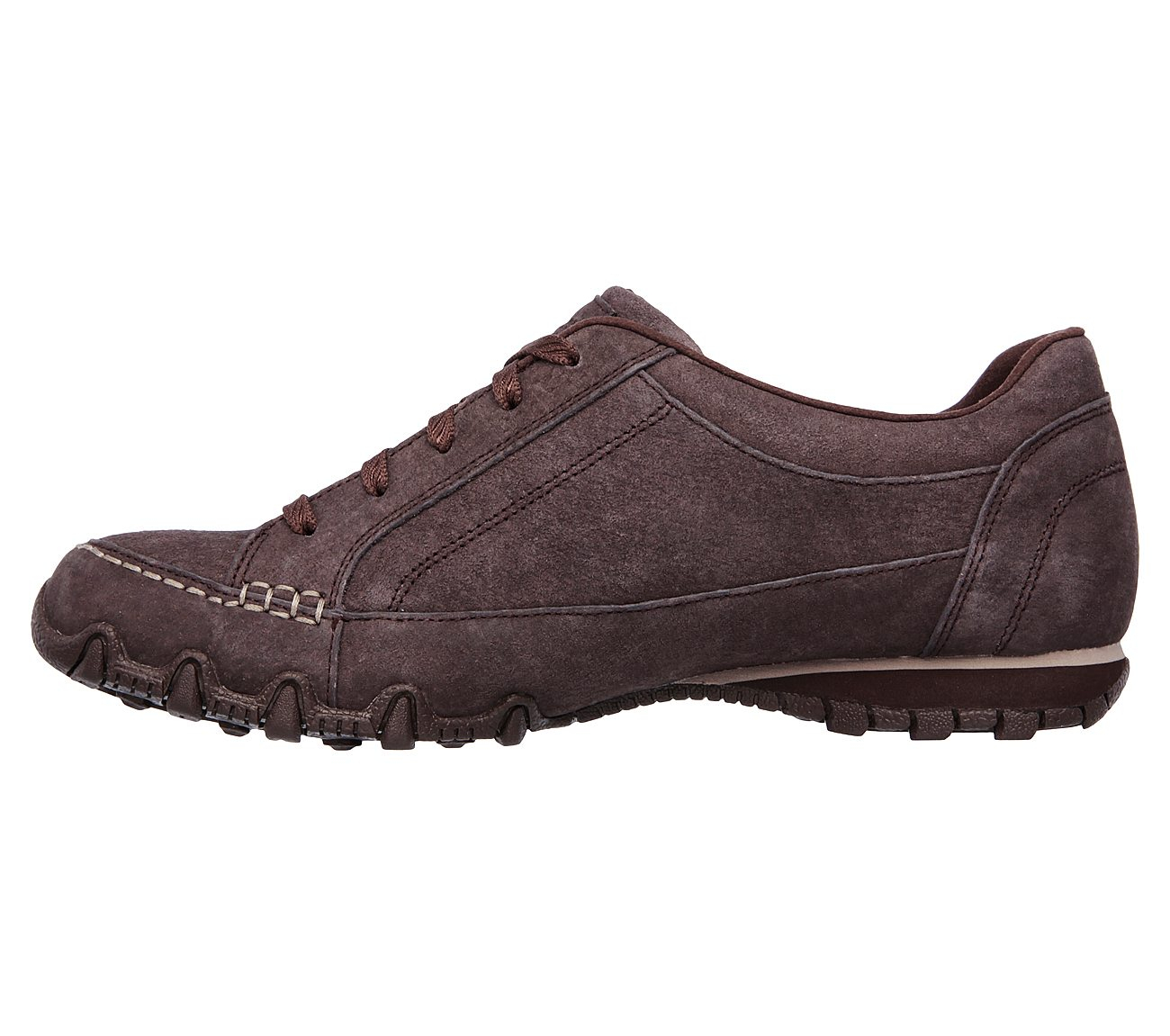 Skechers Women Relaxed Fit: Bikers - Curbed Chocolate