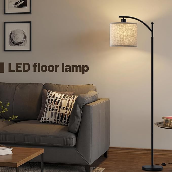 SANGFOR - Lámpara de pie para sala de estar con 3 temperaturas de color
