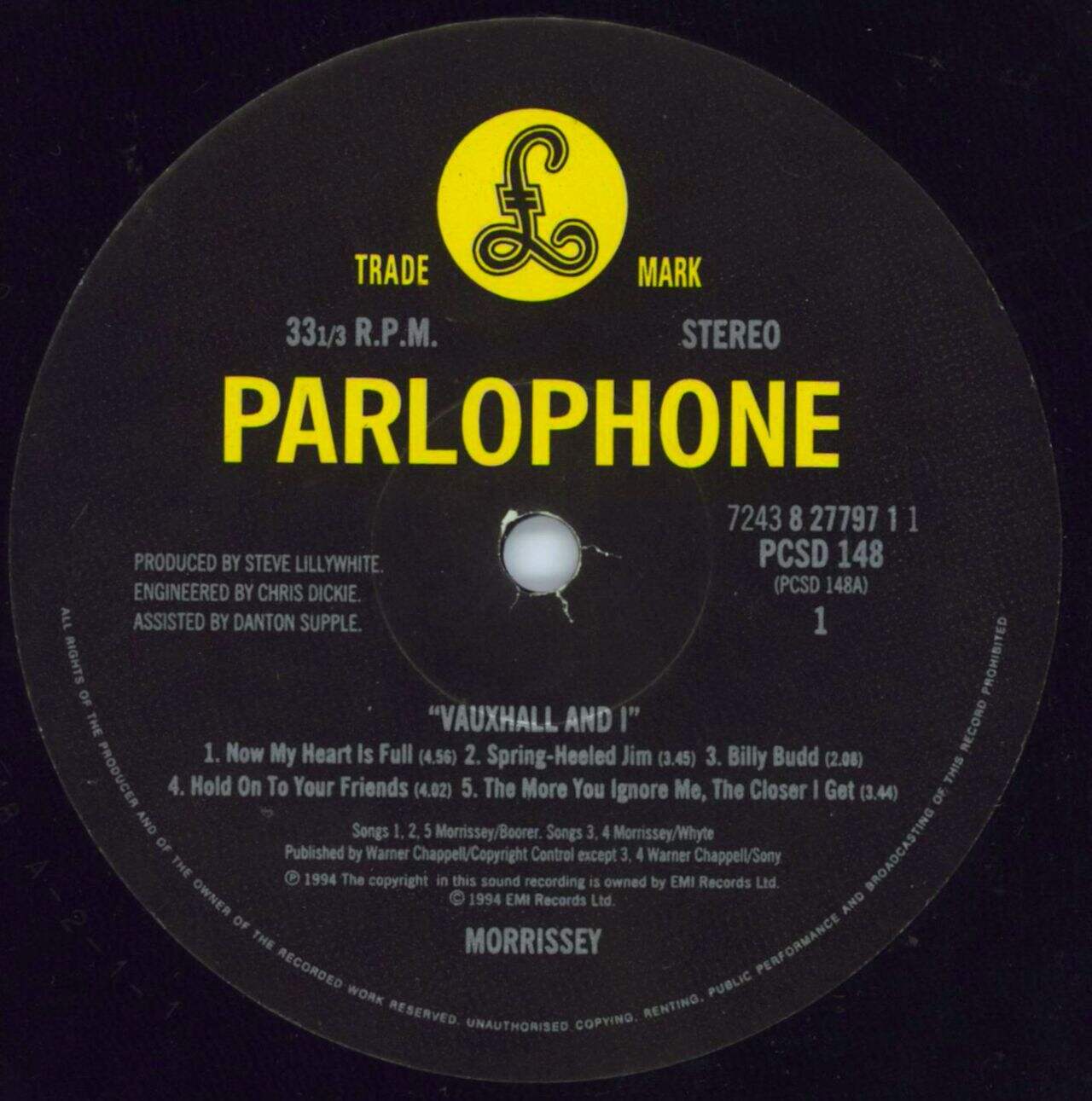 Morrissey Vauxhall And I - EX UK Vinyl LP