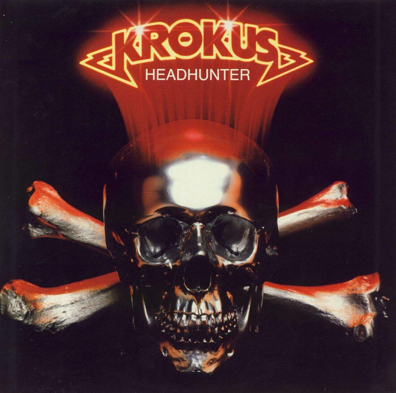 Krokus Headhunter + Inserts & Sticker Swiss Vinyl LP
