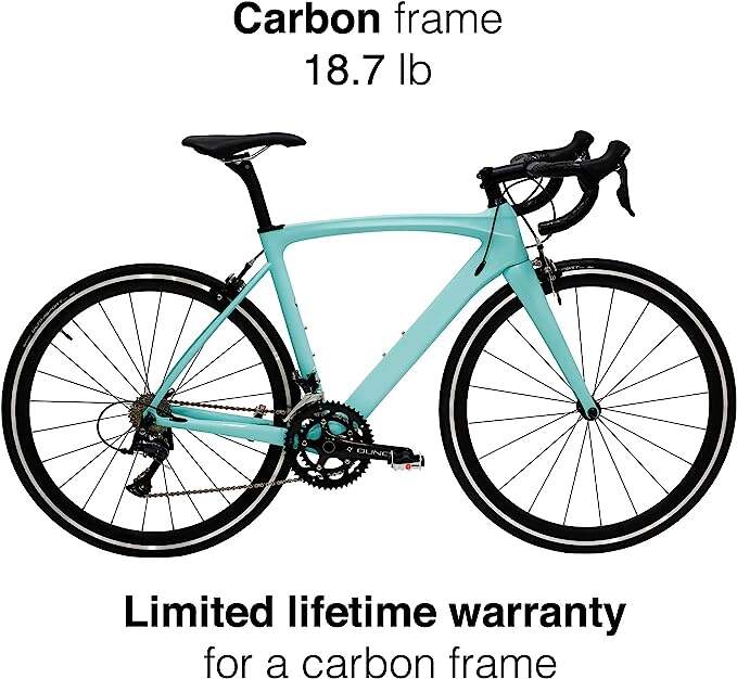 18 Speeds Carbon Fiber Frame Road Bike Model H 18.7 lb