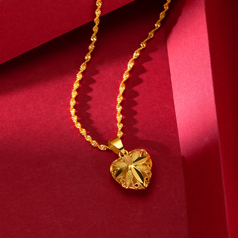 [Celebration of Love] Collar chapado en oro de 24 quilates