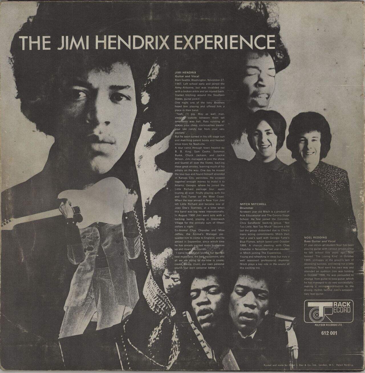 Jimi Hendrix Are You Experienced - 1st - G UK Vinyl LP