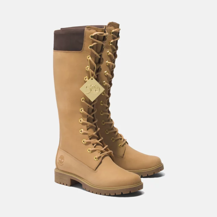Timberland 50th Edition Butters 14-Inch Waterproof Boot for Women in Golden Butter