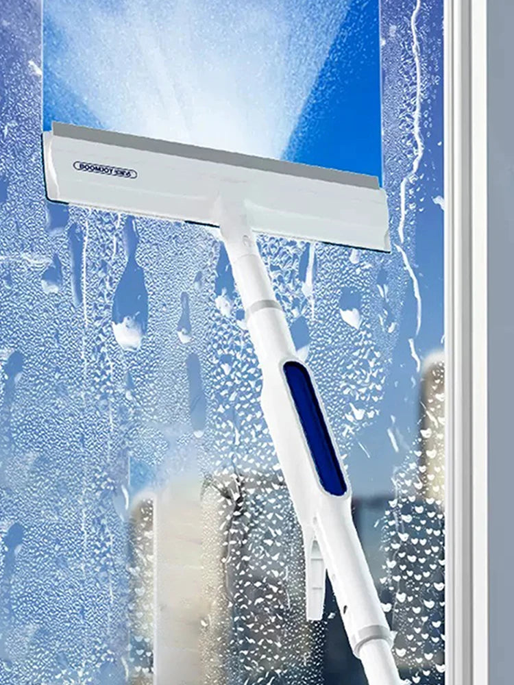 Window Squeegee with Spray
