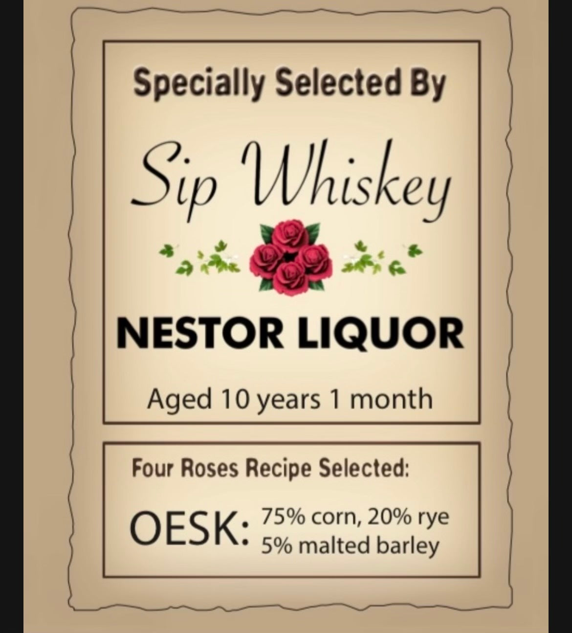 Four Roses Private Select OESK 'Sip Whiskey X Nestor Liquor' Bundle