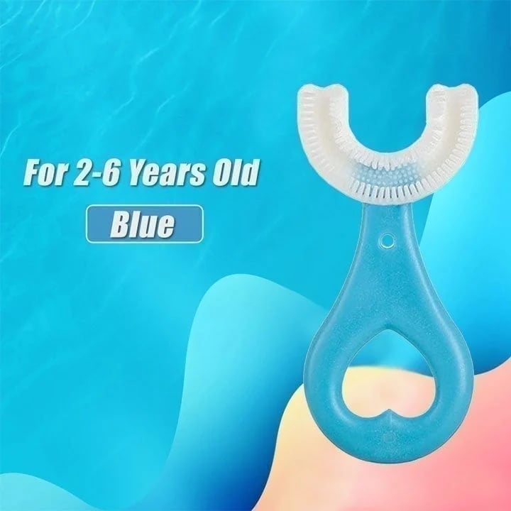 (🌈2022 Summer Hot Sale - Special Offer Now) All Rounded Children U-Shape Toothbrush