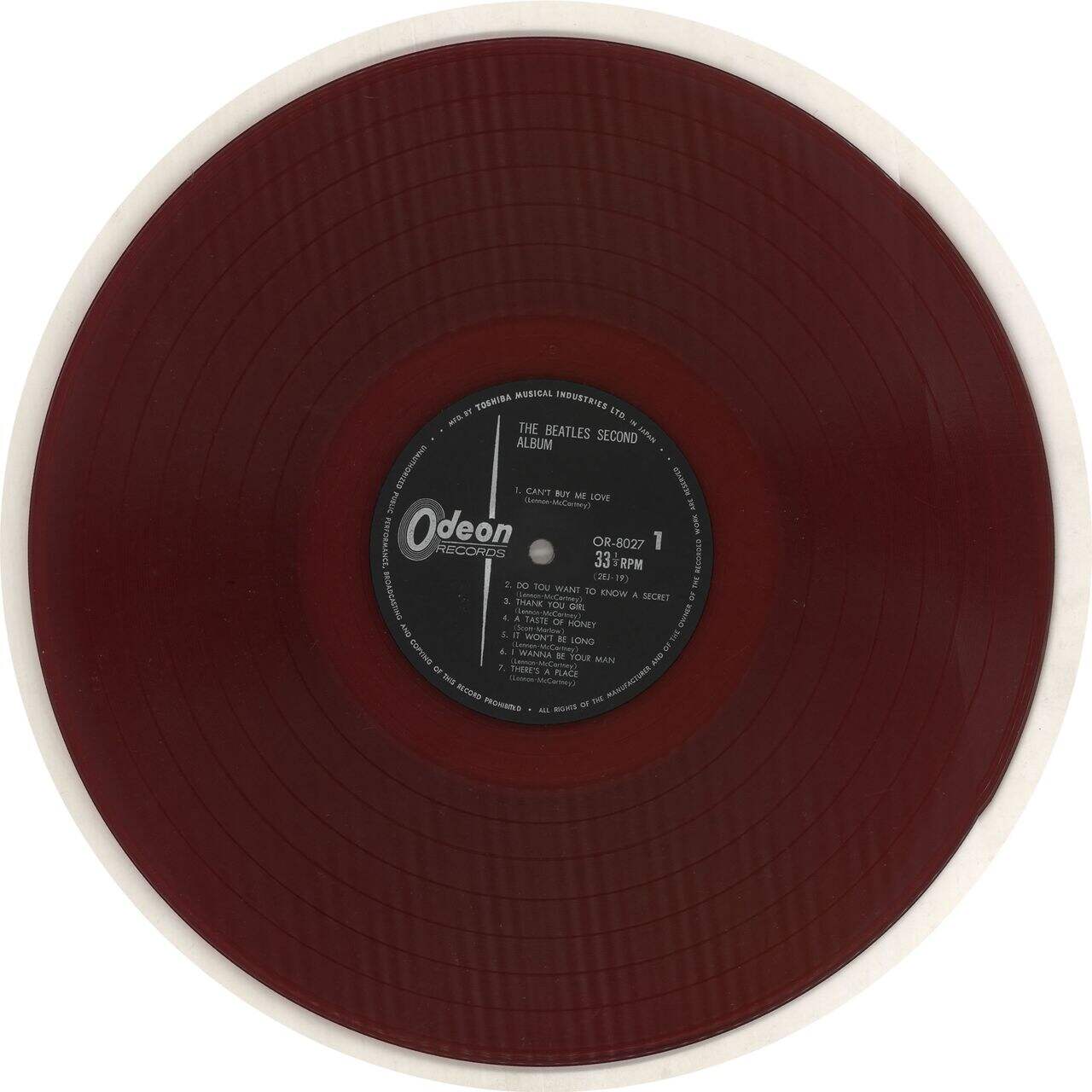 The Beatles The Beatles' Second Album - 2nd Odeon - Red Wax + Obi Japanese Vinyl LP