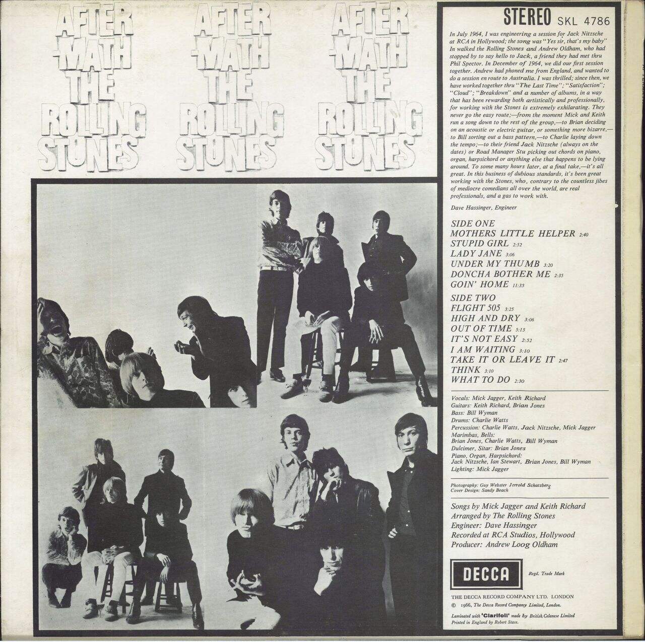 The Rolling Stones Aftermath - 2nd UK Vinyl LP