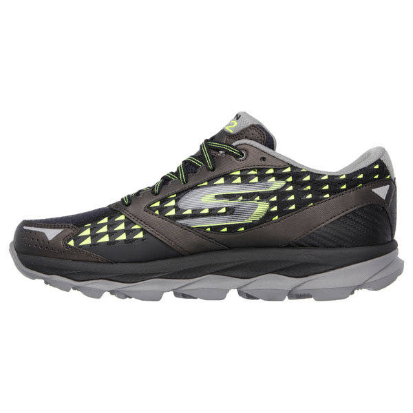 Skechers Men Extra Wide Fit (4E) Shoes - Ultra Black/Lime