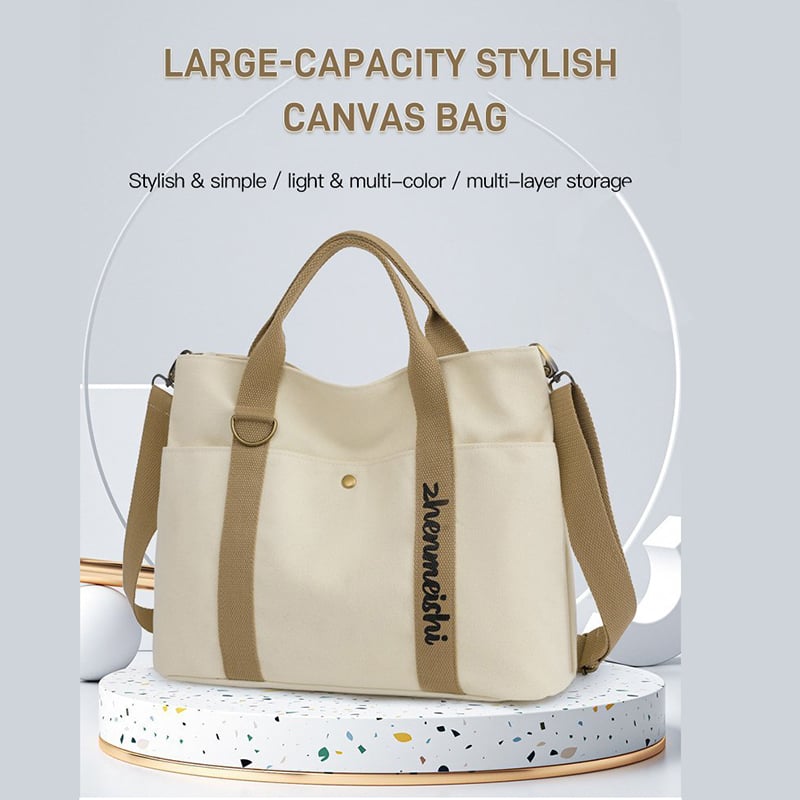 🔥🔥New product promotion-Large-capacity stylish canvas bag