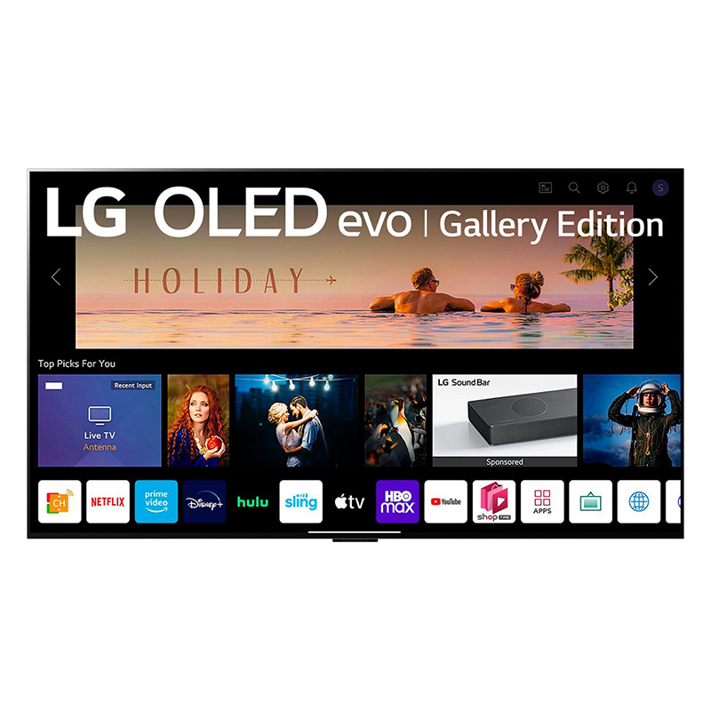 LG - TV webOS inteligente OLED evo 4K UHD serie G2 con diseño de galería