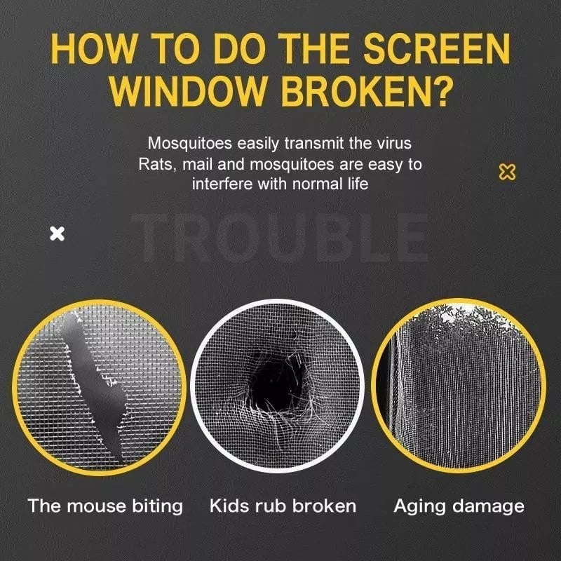 cinta de reparación de pantalla de ventana
